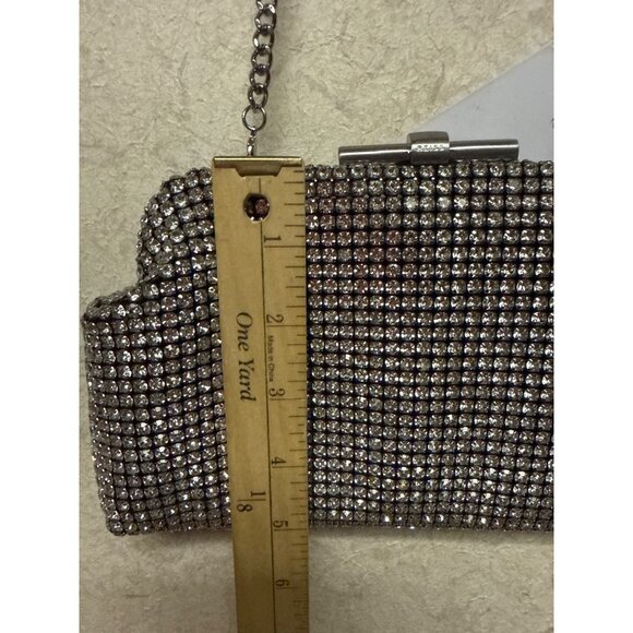 Reiss Adaline Crystal Bead Clutch Handbag Cross Body Purse Lined Vintage Style - Picture 9 of 13